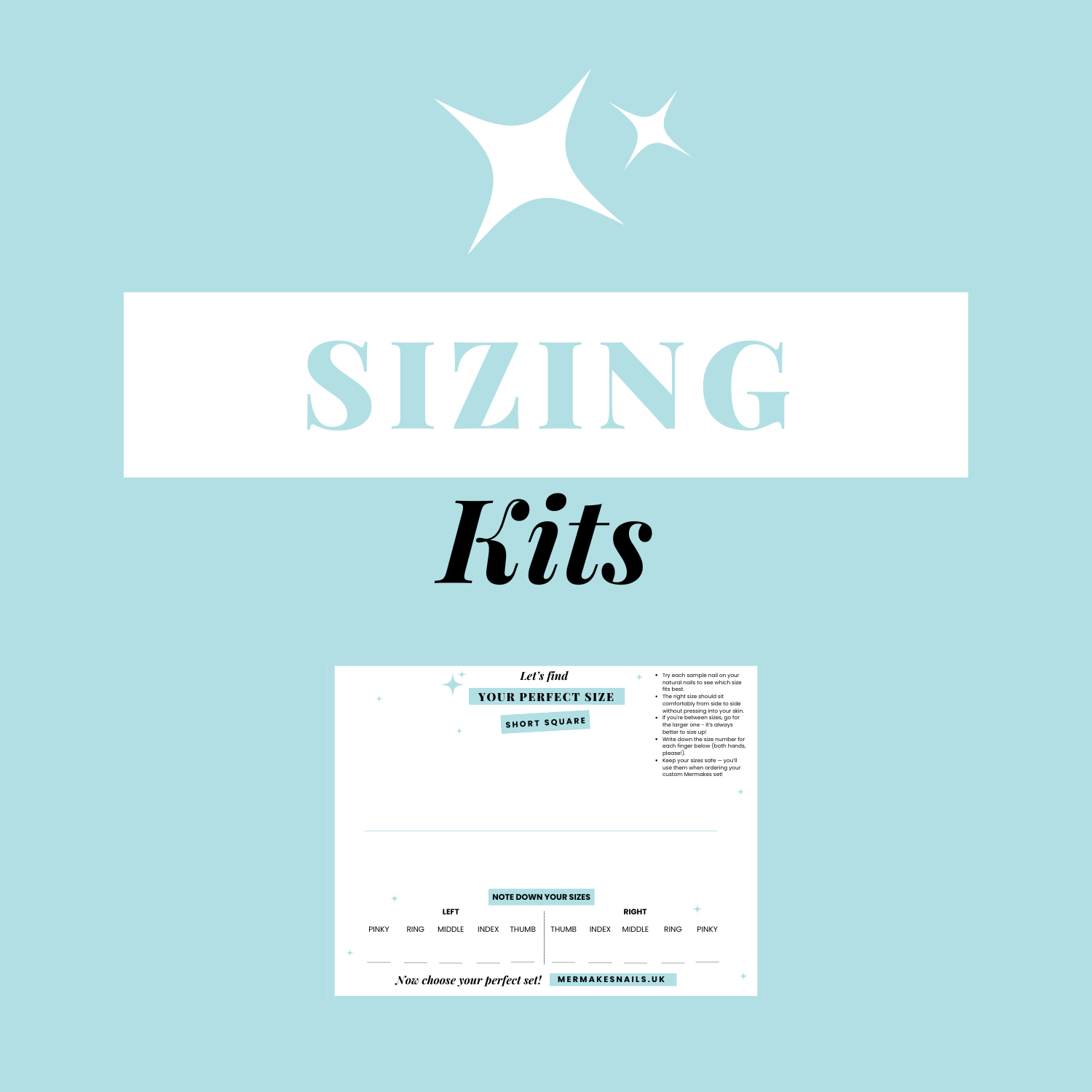 Sizing Kits make it easy to find your ideal nail size