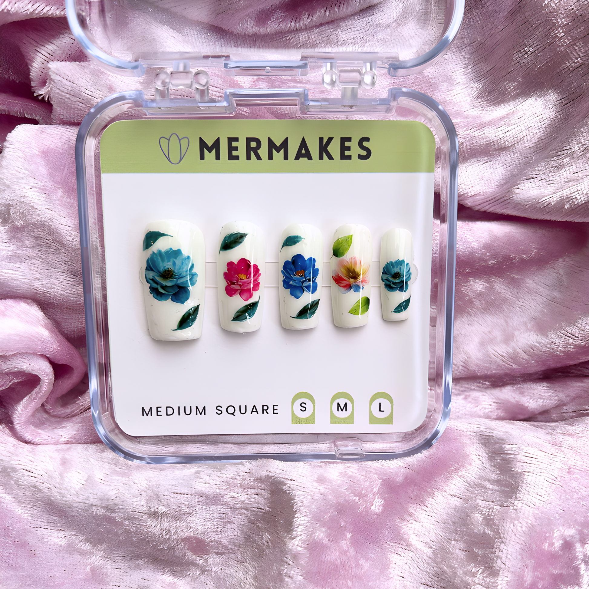 Floral flower nail art